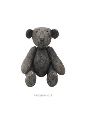 🔴 Gucci Teddy Bear - Charcoal GG Canvas